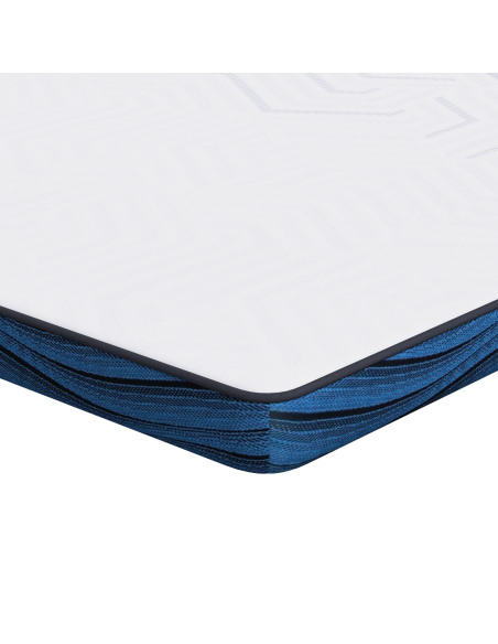 Topper per materasso Bianco 100 x 200 cm Tessuto Jacquard