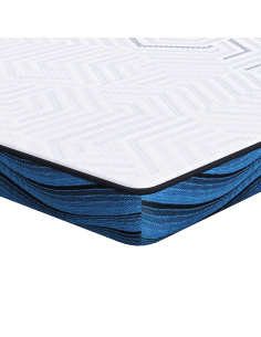 Topper per materasso Bianco 100 x 200 cm Tessuto Jacquard