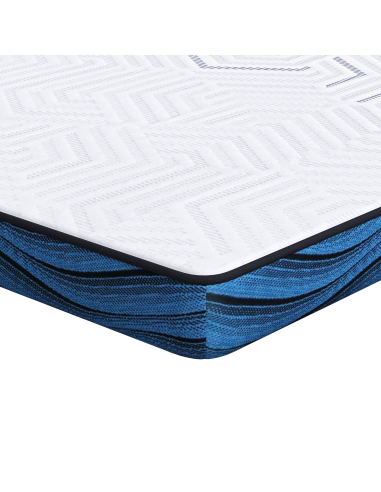 Topper per materasso Bianco 120 x 200 cm Tessuto Jacquard