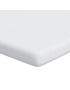 Topper per materasso Bianco 100 x 200 cm Tessuto Jacquard