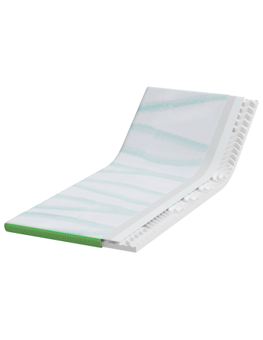 Topper per materasso Bianco e Verde 80 x 200 cm