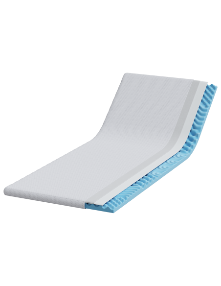 Topper per materasso Bianco 80 x 200 cm Tessuto Jacquard