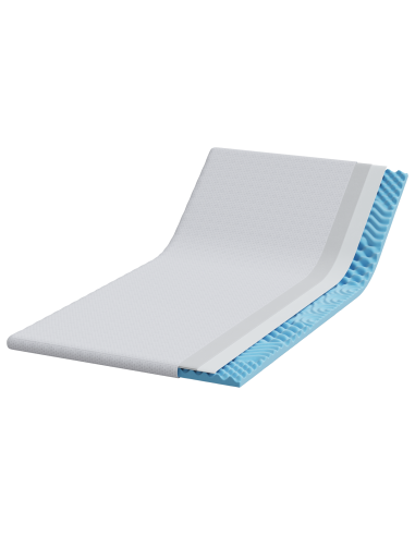 Topper per materasso Bianco 100 x 200 cm Tessuto Jacquard