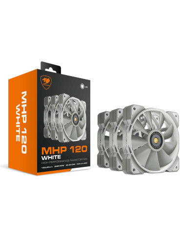 COUGAR Gaming 3MMHP12W3.0001 sistema di raffreddamento per computer Case per computer Raffreddatore d'aria 12 cm Bianco 3 pz