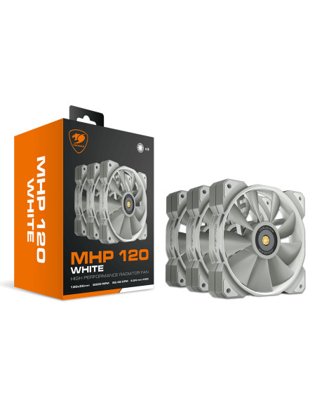 COUGAR Gaming 3MMHP12W3.0001 sistema di raffreddamento per computer Case per computer Raffreddatore d'aria 12 cm Bianco 3 pz