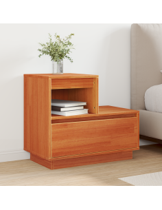 Armadio da Notte 2 pcs Marrone cerato 60 x 34 x 51 cm