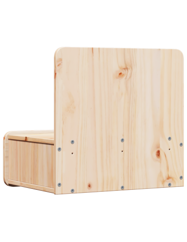 Comodino Marrone 44 x 32,5 x 40 cm Legno di pino massello