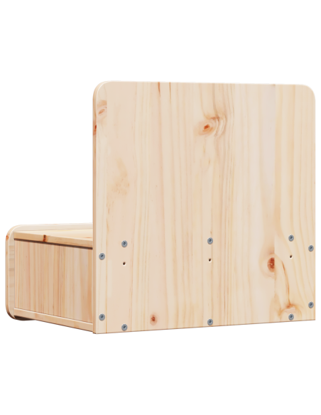 Comodino Marrone 44 x 32,5 x 40 cm Legno di pino massello