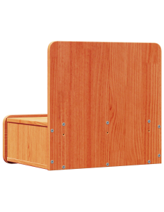 Comodino con cassetto Marrone cerato 44 x 32,5 x 40 cm