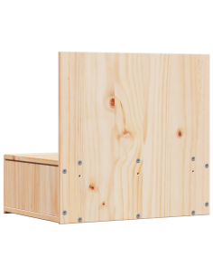 Comodino Marrone 42 x 32,5 x 40 cm Legno di pino massello