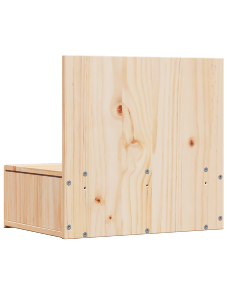 Comodino Marrone 42 x 32,5 x 40 cm Legno di pino massello