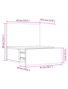 Comodino 2 pcs Bianco 42 x 32,5 x 40 cm Legno di pino massello