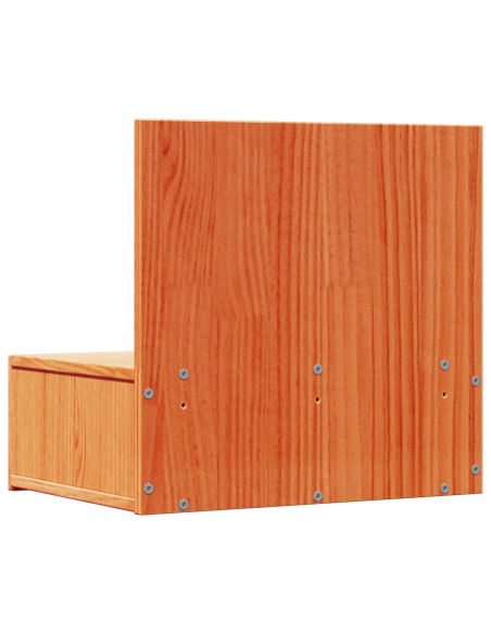 Comodino da Parete con cassetto Cera marrone 42 x 32.5 x 40 cm