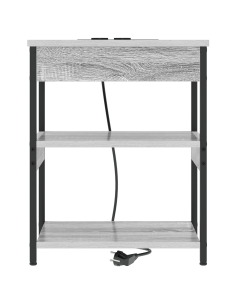 Armadio da Notte Grigio Sonoma 41 x 31 x 51 cm 2