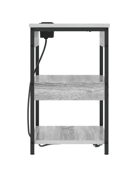 Armadio da Notte Grigio sonoma 41 x 31 x 51 cm