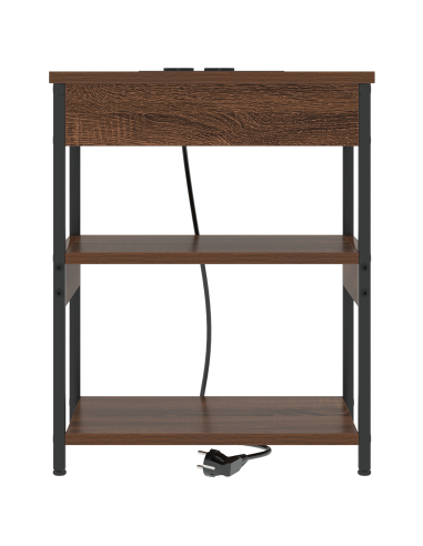 Armadio da Notte Rovere Marrone 41 x 31 x 51 cm