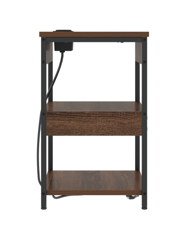 Armadio da Notte Rovere Marrone 41 x 31 x 51 cm