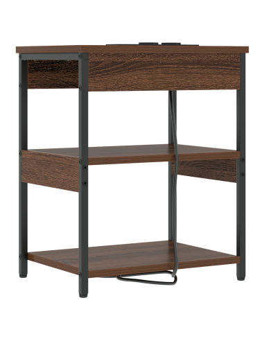 Armadio da Notte 2 pcs Rovere Marrone 41 x 31 x 51 cm