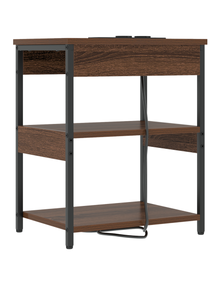 Armadio da Notte 2 pcs Rovere Marrone 41 x 31 x 51 cm