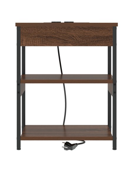 Armadio da Notte 2 pcs Rovere Marrone 41 x 31 x 51 cm