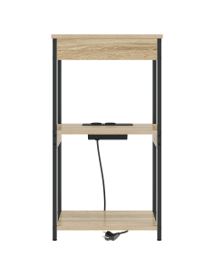 Armadio da Notte con lo scaffale Rovere Sonoma 41 x 31 x 76 cm 2