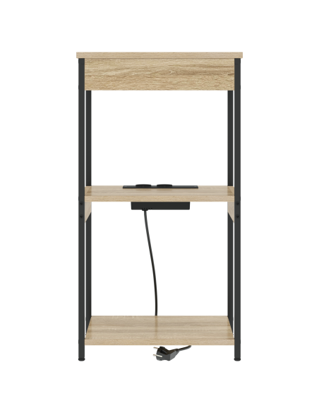 Armadio da Notte con lo scaffale Rovere Sonoma 41 x 31 x 76 cm