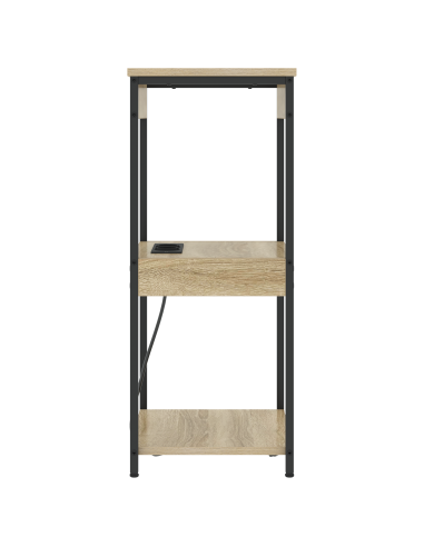 Armadio da Notte con lo scaffale Rovere Sonoma 41 x 31 x 76 cm