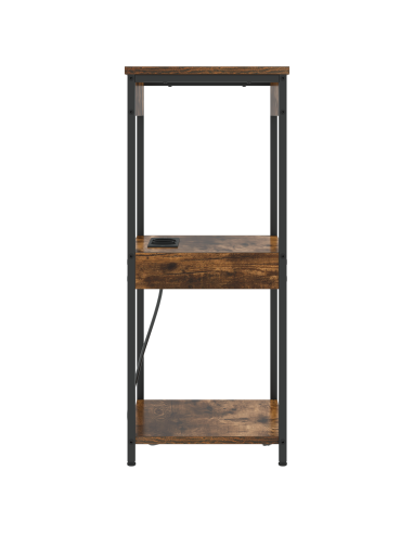 Armadio da Notte Rovere fumé 41 x 31 x 76 cm Legno multistrato