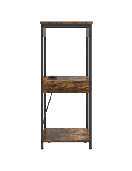 Armadio da Notte Rovere fumé 41 x 31 x 76 cm Legno multistrato