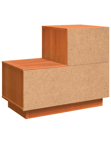 Armadio da Notte 2 pcs Marrone cerato 60 x 34 x 51 cm