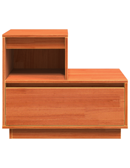 Armadio da Notte 2 pcs Cera marrone 60 x 34 x 51 cm