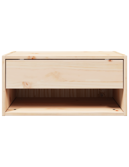 Comodino da Parete con cassetto Montaggio a parete Marrone 50 x 32.5 x 24 cm