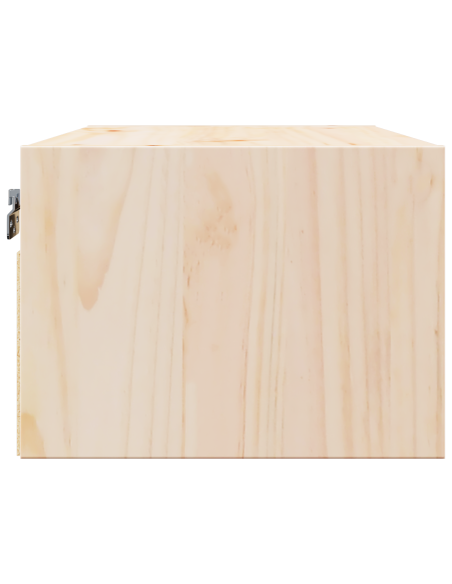 Comodino da Parete con cassetto Montaggio a parete Marrone 50 x 32.5 x 24 cm