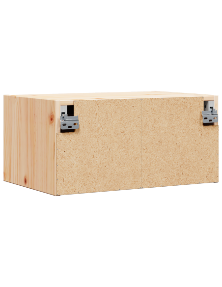 Comodino da Parete con cassetto 2 pcs Marrone 50 x 32.5 x 24 cm