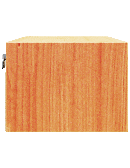 Comodino da Parete con cassetto Cera marrone 50 x 32.5 x 24 cm