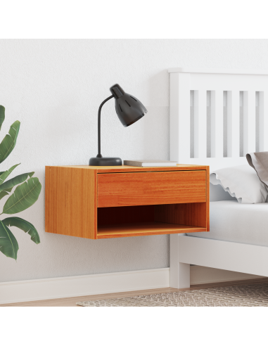 Comodino con cassetto 2 pcs Marrone cerato 50 x 32,5 x 24 cm