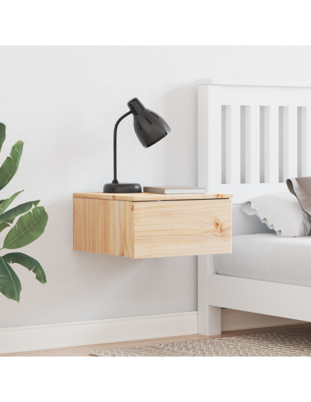 Comodino da Parete con cassetto 2 pcs Marrone 37 x 35 x 18.5 cm