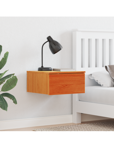 Comodino con cassetto Marrone cerato 37 x 35 x 18,5 cm