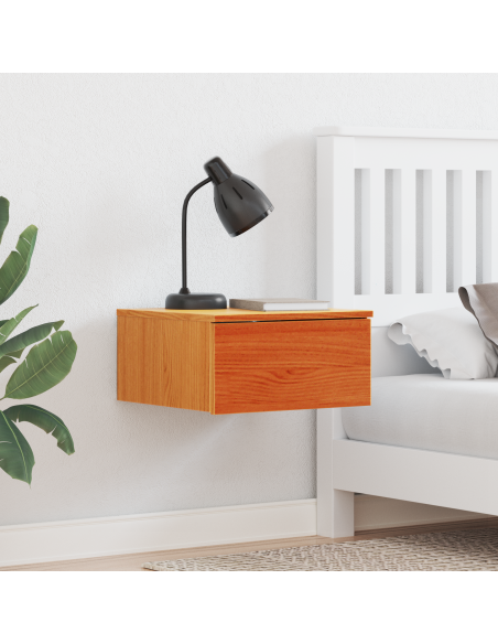 Comodino da Parete con cassetto Cera marrone 37 x 35 x 18.5 cm