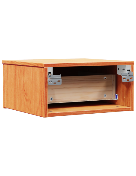Comodino da Parete 2 pcs Cera marrone 37 x 35 x 18.5 cm