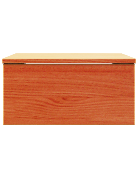 Comodino da Parete 2 pcs Cera marrone 37 x 35 x 18.5 cm