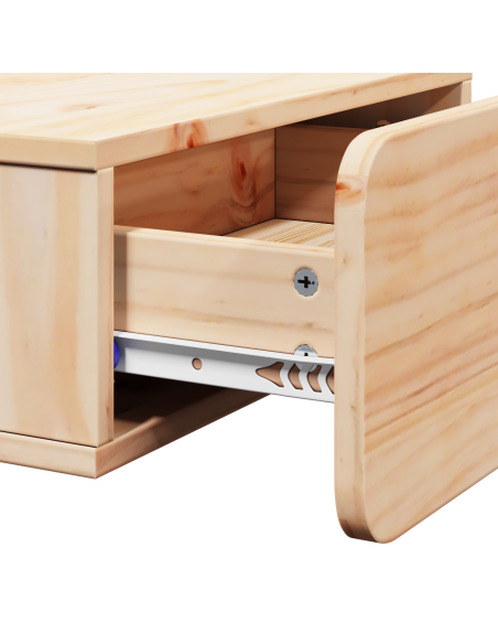 Comodino Marrone 44 x 32,5 x 40 cm Legno di pino massello