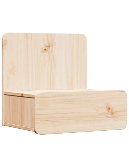 Comodino Marrone 44 x 32,5 x 40 cm Legno di pino massello