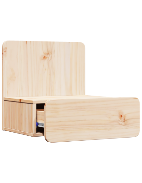 Comodino da Parete con cassetto Montaggio a parete Marrone 44 x 32.5 x 40 cm