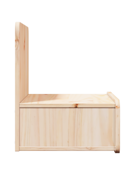 Comodino 2 pcs Marrone 44 x 32,5 x 40 cm Legno di pino massello