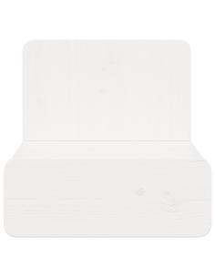 Comodino 2 pcs Bianco 44 x 32,5 x 40 cm Legno di pino massello 2