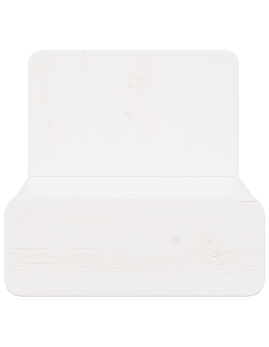 Comodino 2 pcs Bianco 44 x 32,5 x 40 cm Legno di pino massello