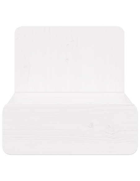 Comodino 2 pcs Bianco 44 x 32,5 x 40 cm Legno di pino massello