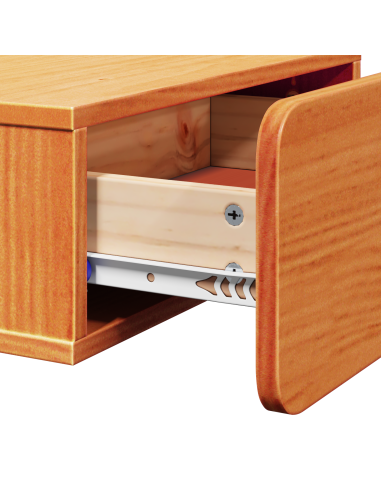 Comodino con cassetto Marrone cerato 44 x 32,5 x 40 cm