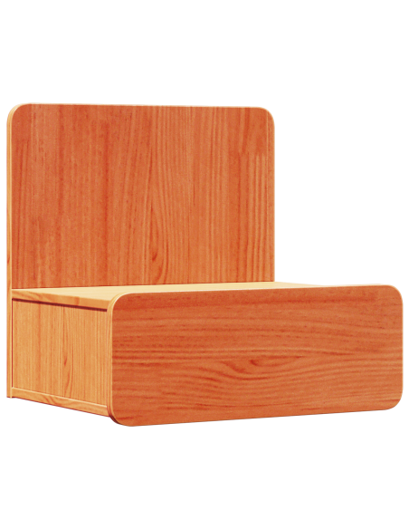 Comodino da Parete con cassetto Cera marrone 44 x 32.5 x 40 cm